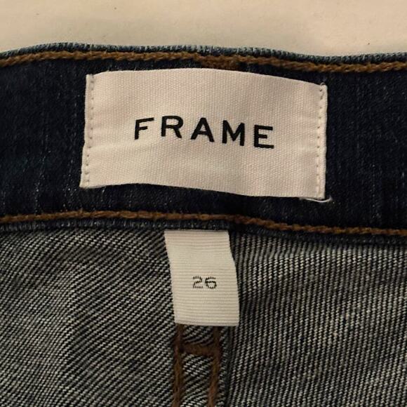 FRAME LeCutoff Jean Shorts Medium Blue Wash Size 26 - Picture 4 of 6